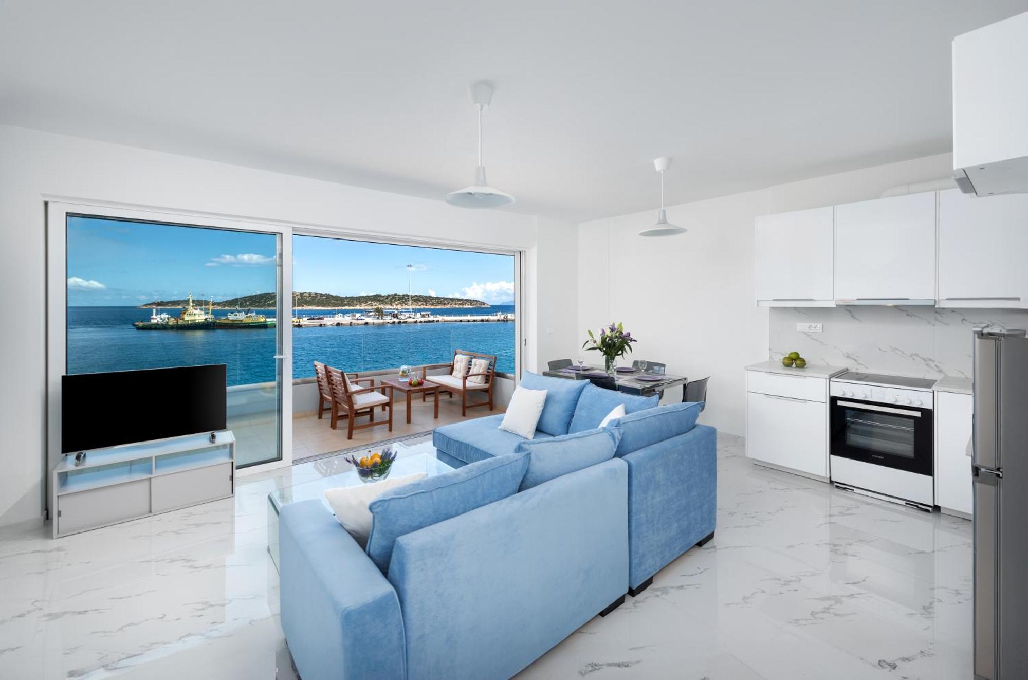 圣尼古拉奥斯Sea View Bliss 2Br Agios Getaway公寓 外观 照片