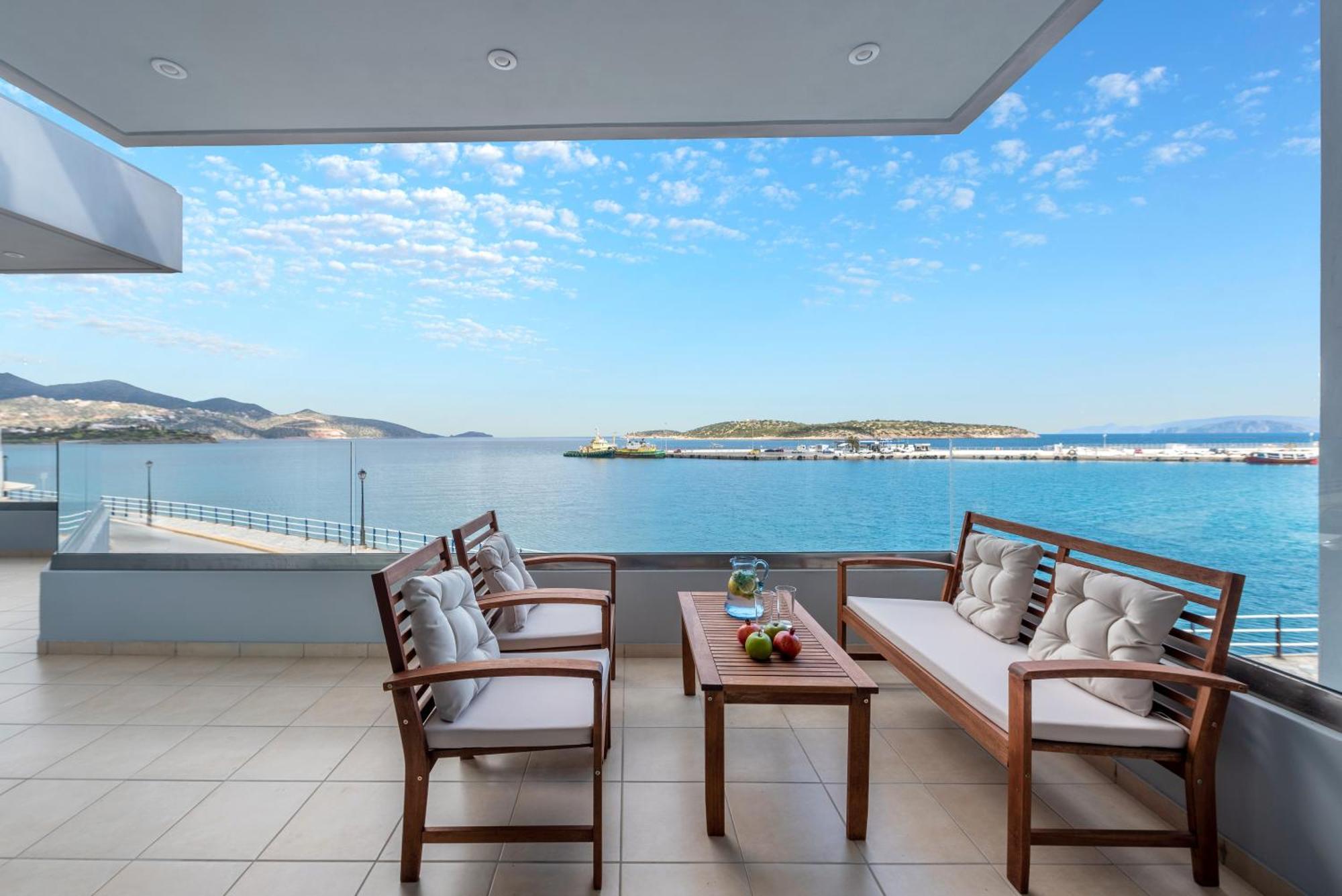圣尼古拉奥斯Sea View Bliss 2Br Agios Getaway公寓 外观 照片