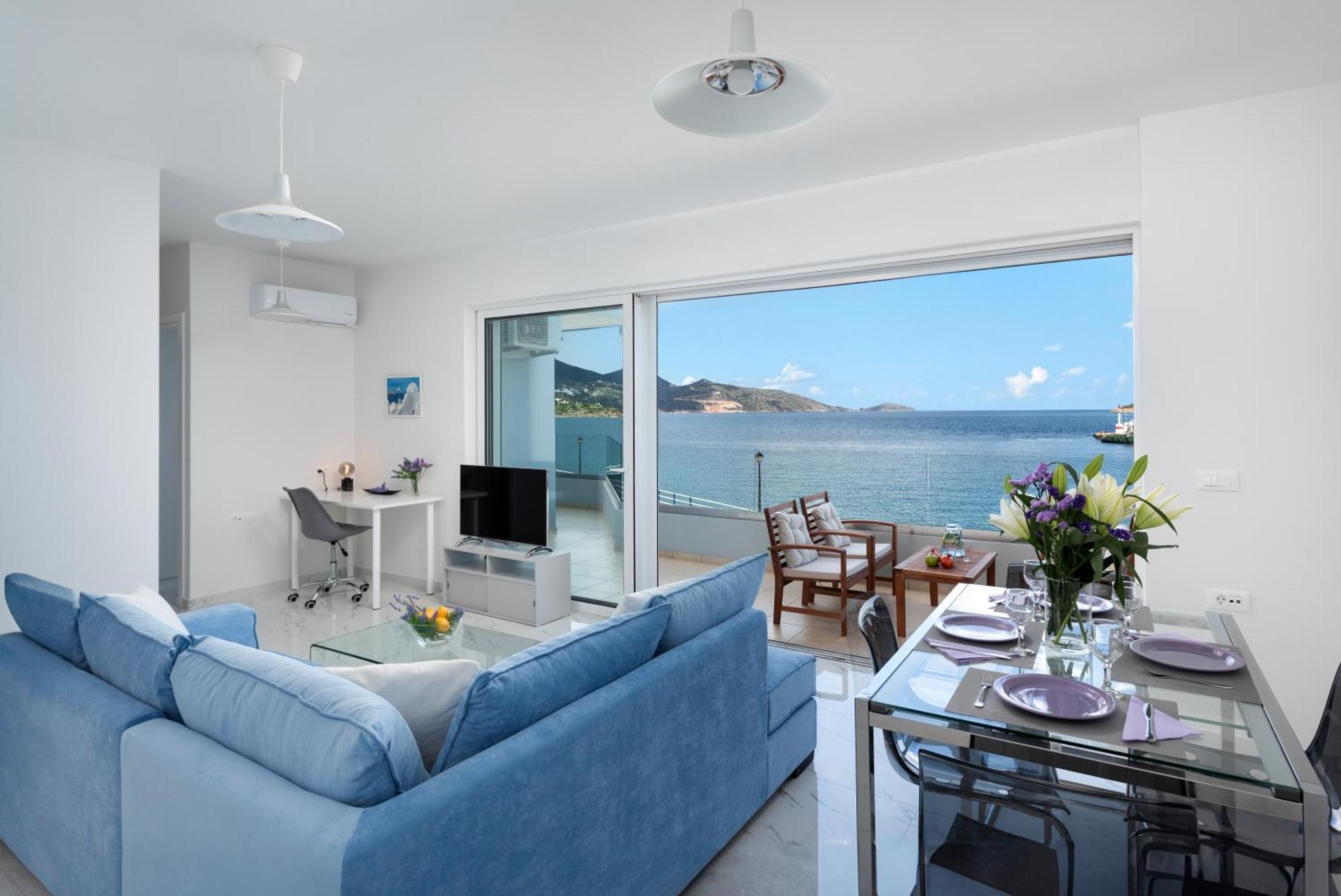 圣尼古拉奥斯Sea View Bliss 2Br Agios Getaway公寓 外观 照片